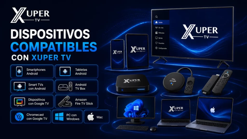 Compatible con múltiples dispositivos y Android TV